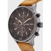 TIMBERLAND Woodworth Chronograph Brown Leather Strap
