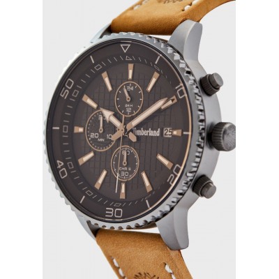 TIMBERLAND Woodworth Chronograph Brown Leather Strap