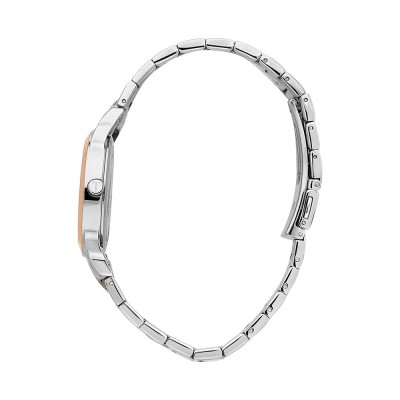 TRUSSARDI T-Bent Crystals Two Tone Stainless Steel Bracelet R2453141501